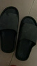 洁丽雅拖鞋男夏浴室洗澡防滑家居室内EVA大码男士凉拖鞋居家用夏季防臭 黑色 39-40 【标准码】 实拍图
