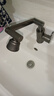 壹品印象厨房冷热水龙头洗手盆洗脸池卫生间机械臂浴室招财猫冷热 【枪灰】冷热水龙头+80cm水管 实拍图