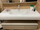 启鸣（QIMING）肤感一体盆浴室柜洗脸洗手盆柜组合卫生间面盆柜洗漱台卫浴 玻璃门智能镜柜+肤感一体盆120cm 实拍图