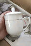 陶相惠茶杯陶瓷办公杯会议杯陶瓷杯家用骨瓷开会茶杯子带盖水杯10只套装 实拍图