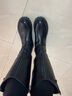 ZHR长靴女高筒骑士靴女秋冬款粗腿不过膝加绒加厚保暖显瘦显长筒靴子 AW85A 黑色(加绒) 38  实拍图