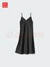 优衣库女装缎纹吊带连衣裙缎面裙子内搭显瘦480631 09 黑色 L /160/88A 实拍图