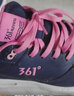 361°女鞋运动鞋春季新款跑步鞋皮面防水女士气垫缓震耐磨户外休闲鞋子 黑色/杜鹃粉（革面） 38 实拍图