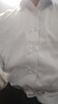 罗蒙（ROMON）商务职业正装男士白衬衫加绒加厚工装男装长袖衬衣男蓝色5XL 实拍图