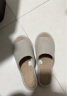 MUJI男女通用 黄麻混厚底拖鞋  原色 L・260mm（2.0）前开  晒单实拍图
