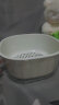 优勤（YOUQIN）洗菜盆双层沥水篮厨房用品客厅茶几家用水果盘篮子盆子淘菜盆 1.2L 【白色小号】双层沥水篮 实拍图