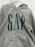 Gap男女装印花字母logo抓绒连帽卫衣休闲660128外套 灰色 165/88A(S) 亚洲尺码 实拍图