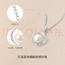 周六福（ZLF）新年礼物 S925银饰珍珠项链女莫比乌斯环淡水珍珠链坠 链长40cm+5cm 实拍图