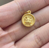 菜百首饰黄金吊坠 足金 3D生肖龙 吉祥龙牌圆形吊坠 本命年 计价 HJ（亿） 黄金吊坠/项坠（不含链） 约1.27g 实拍图