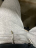 班尼路休闲裤男春秋款宽松休闲大码男士束脚裤运动显瘦青少年学生长裤子 【重磅棉】-灰#纯色 XL 【棉柔细腻 亲肤舒适】 实拍图