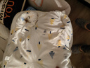 wua·wua新生儿衣服夹棉秋冬保暖男女宝宝婴儿连体衣系带护肚和尚服款睡衣 棉衣款（5-15度）黄森林 66cm （适合3-6个月 10-15斤） 实拍图