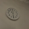 卡西欧（CASIO）挂钟客厅创意家用钟表简约圆形时尚壁钟卧室扫秒时钟挂墙石英钟表 IQ-88-7PF白色 晒单实拍图