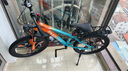 凤凰山地自行车男女变速山地车碟刹青少年儿童自行车学生单车 星际 橙蓝【变速】后座+LED灯+三刀轮 22寸【适合130-170cm】 实拍图