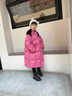 G.DUCKKIDS童装女童羽绒服冬季2025新款儿童外套白鸭绒中长款连帽衣服小女孩 星星玫红色【高品质棉服】 120 尺码5~6岁【110-120cm】 实拍图