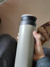 雍財日式磨砂保温杯男女学生泡茶水杯简约便携 480毫升-卡其灰 单杯 实拍图