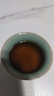 龙泉青瓷陶瓷功夫茶具泡茶杯主人杯喝茶杯个人品茗杯待客杯便携旅行喝茶杯 朱砂胎粉青 实拍图