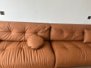 梵沐聆沙发 轻奢极简现代复古风格沙发小户型直排舒适高颜值客厅沙发 3.4米多人位 接触面纳帕牛皮 晒单实拍图