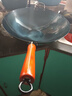 铁锅熟铁炒锅手工锅不易粘锅炒菜锅无涂层宗师古法烤蓝 精做烤蓝铁锅无盖 40cm 实拍图