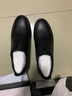 金猴男鞋秋季商务休闲鞋皮鞋男透气柔软耐磨爸爸鞋Q28160A 黑色 38 实拍图