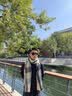 CAIKAYI 潮流围巾女男冬季情侣围巾男士圣诞节送男友礼物围脖男生ins潮格子保暖韩版围脖男士披肩 潮流仿羊绒-【蓝格】 实拍图