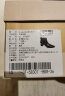莱尔斯丹秋冬新款商场同款时尚压纹圆头粗跟女鞋女靴3T58307 黑色 BKR 36 晒单实拍图