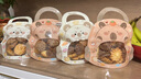 帕帕罗蒂饼干包装袋子食品级自封零食雪花酥糖果曲奇卡通手提袋25只 实拍图