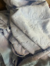 沐凡（mufan）全棉毛巾被 四季单双人加厚老式毯子纯棉学生四季空调午睡盖毯 欧雅蓝色 180*220cm 实拍图