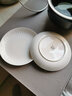 银凤国瓷“卢浮”法式纯白浮雕骨瓷餐具碗碟家用散件自选diy 卢浮-8英寸餐盘 实拍图