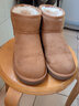 森馬（Senma）潮流简约百搭保暖加绒棉鞋短筒情侣雪地靴女722435904 驼色 37码 实拍图