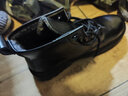 井迈【牛皮】马丁靴男高帮皮鞋英伦风中帮工装黑色机车春夏季透气潮鞋 黑色中帮系带【加绒款】 44 标准码 实拍图