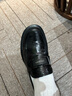 金利来（Goldlion）男鞋乐福鞋个性皮鞋时尚舒适套脚商务休闲鞋G508310294AAB黑色40 实拍图