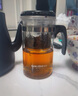 金灶（KAMJOVE）耐热玻璃泡茶壶弹压式过滤飘逸杯茶水分离泡茶器茶道杯茶水壶茶具 【一键滤茶】TP-140茶壶 300ml 实拍图