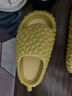 暖之缘榴莲拖鞋男夏外穿新款搞怪EVA厚底防滑室内家居踩屎感凉拖鞋男士 金枕黄 36-37 (适合35-36码) 实拍图