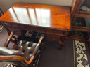 木平面 美式实木书桌复古欧式老板桌 迷你家用小户型写字桌书画桌办公台 1.2米书桌（不含椅子） 实拍图