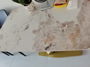 现代简约岩板餐桌椅家用轻奢亮光意式高端小户型西餐桌组合带椅子 1.2米岩板西餐桌 单餐桌 实拍图
