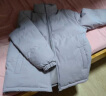 查尔斯桃心加厚保暖美式休闲学生面包服宽松立领反光字母棉衣外套男女同款 月光蓝 S 实拍图