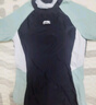 李宁（LI-NING）泳衣女士分体式两件套游泳衣温泉显瘦游泳装备 0923 黑绿 XL 实拍图