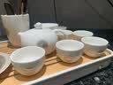 瓷牌茗茶具（cipaiming teaset）羊脂玉功夫茶具套装家用泡茶壶高端送礼德化白瓷喝茶盖碗茶杯整套 《金福》盖碗西施壶罐道洗盘 11件 实拍图