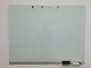 得力挂式白板120*90cm 全面屏磁性钢化悬挂式玻璃白板办公会议写字板黑板(含白板擦 白板笔 磁钉)MZ101 实拍图