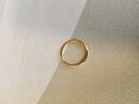 周六福（ZLF） 黄金戒指女足金999单个可叠戴光圈指环手饰 计价 沙面20号-1.54g 实拍图