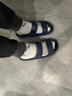 华美健步 ins风凉拖鞋时尚韩版厚底沙滩软底一字拖户外凉拖男款HM2271深蓝40-41码 实拍图