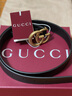 GUCCI古驰GG Marmont系列腰带3厘米宽 黑色 85cm 实拍图