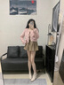 达芙妮马丁靴女切尔西短靴秋冬加绒2024新款法式粗跟复古英伦风瘦瘦靴 米色【单里】 37 实拍图