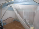 美朵嘉儿童蚊帐防摔蚊帐架婴儿围栏蚊帐宝宝防蚊防摔蚊帐架加密加厚家用 鳄鱼卡卡【单独蚊帐】无缝不夹手 适用1.5m床 实拍图