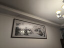 良品大师山水画办公室挂画中式客厅装饰画万里长城靠山图茶室字画风景壁画 聚宝盆锦绣山川A2 90*240cm宣纸锦绫+有机玻璃+红褐色实木框(大气款） 实拍图