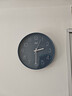 康巴丝（Compas）挂钟简约钟表客厅2025款石英钟挂墙卧室时钟时尚3D立体日历挂表 3232蓝色（28*28CM） 实拍图