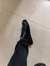 名人烟斗休闲鞋男板鞋【头层牛皮】百搭小黑鞋真皮舒适潮流平底商务男鞋 黑色 42 实拍图