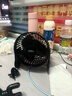 得力（deli）USB桌面风扇 两档风速迷你轻音家用卧室办公室台式桌面扇学生宿舍小风扇 U型底座小台扇/电风扇 黑 实拍图