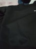 型于格潮牌无帽圆领卫衣男生打底衫秋冬加绒加厚保暖长袖t恤内搭男上衣 黑色 (加绒款) XL 建议(125-145斤） 实拍图