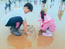 牧萌儿童雨鞋套男童女童耐磨防水防滑水鞋学生中高筒雨靴 粉兔子 M 实拍图